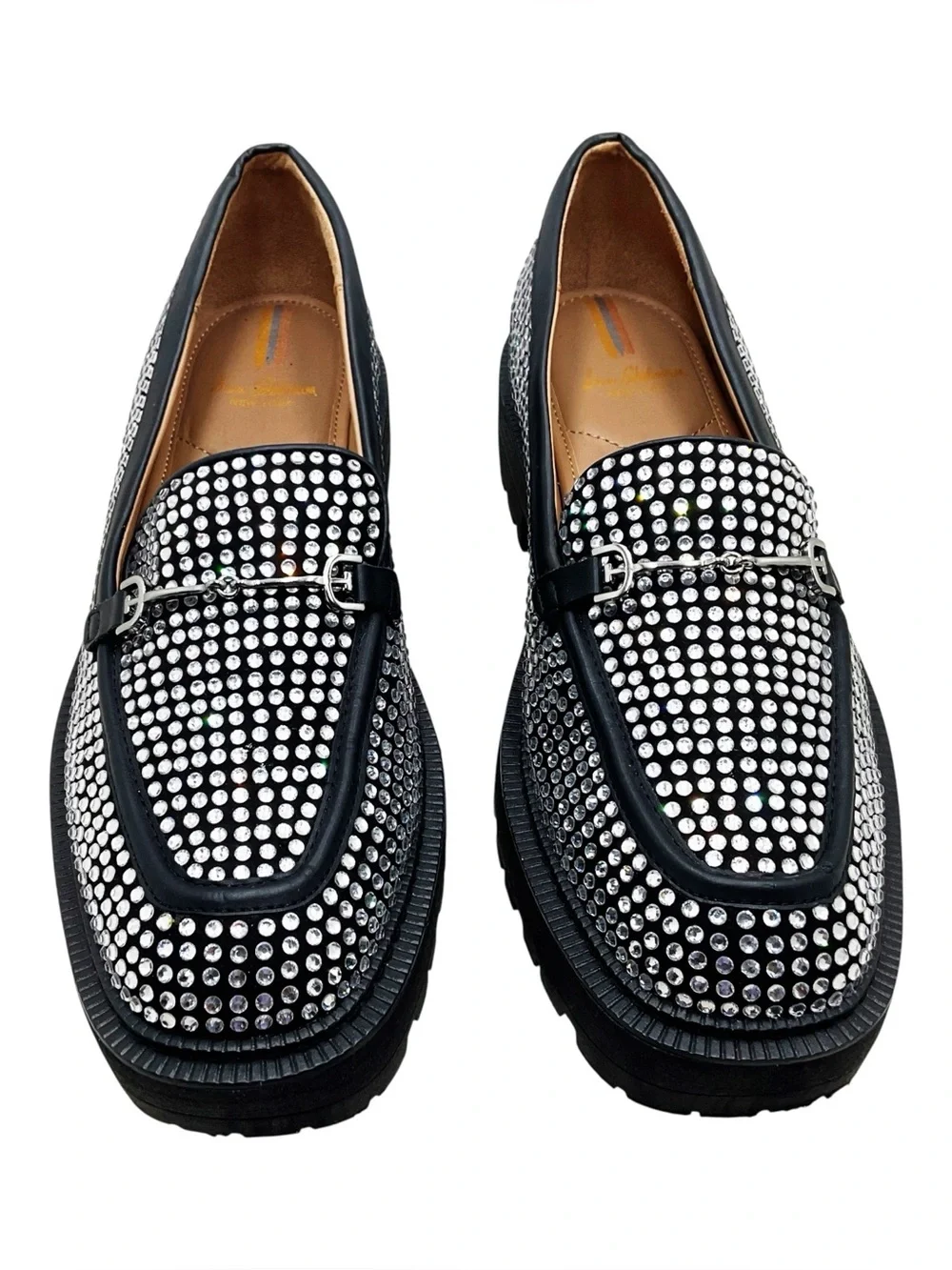 {Sam Edelman} Laurs Crystal-Embellished Loafers